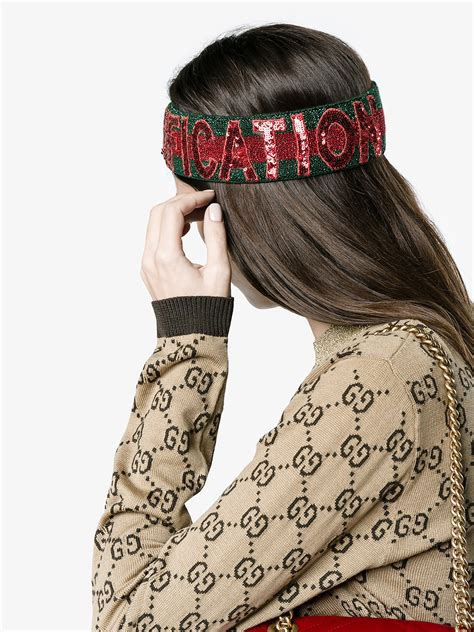 gucci headband red and green replica|gucci headband with rhinestones.